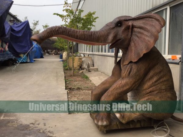 Animatronic Juvenile Elephant Model