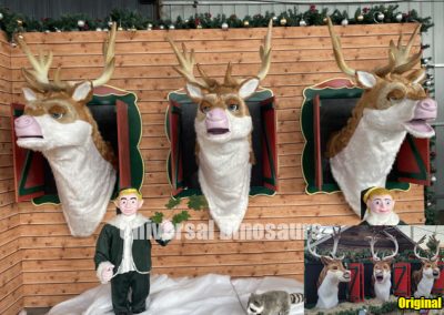 Animatronic Reindeer Heads