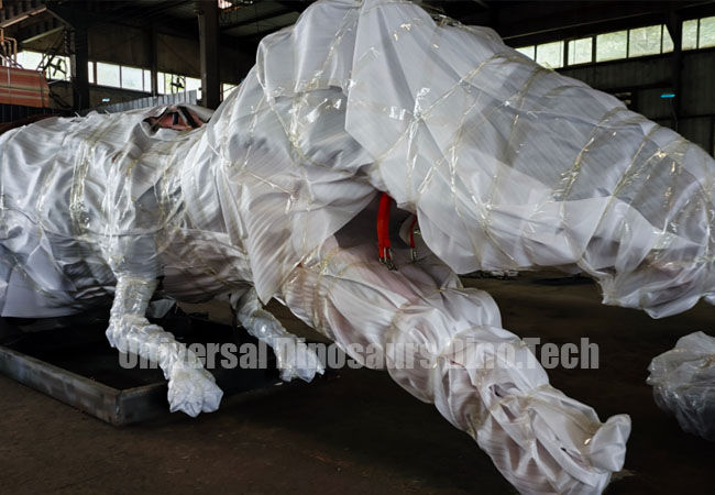 Animatronic Dinosaur Wrapped