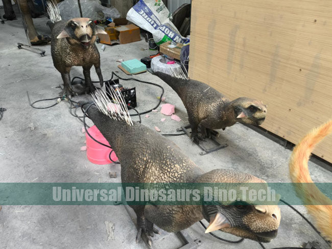 Animatronic Psittacosaurus Group