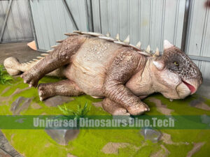 Injured Baby Ankylosaurus Model