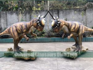 Pachycephalosaurus Fight Scene