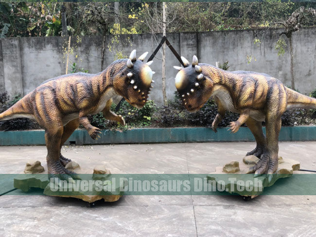 Pachycephalosaurus Fight Scene