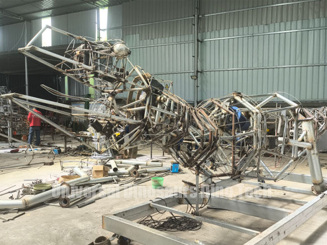 Animatronic Carnotaurus Mechanical Structures