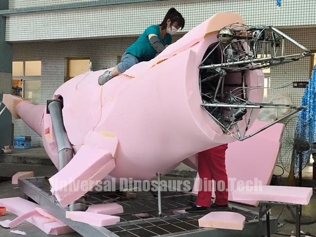 Wrap Sponge for Animatronic Carnotaurus