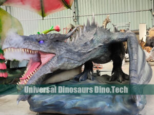 Animatronic Black Dragon