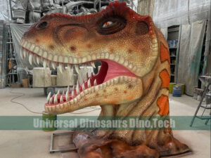 Dinosaur Head Statue