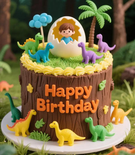 Dinosaur Theme Cake Dinosaur Theme Cake