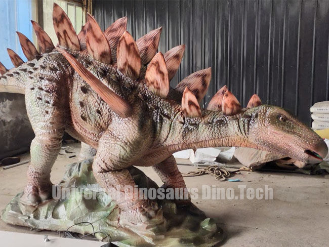 Lifelike Stegosaurus Model